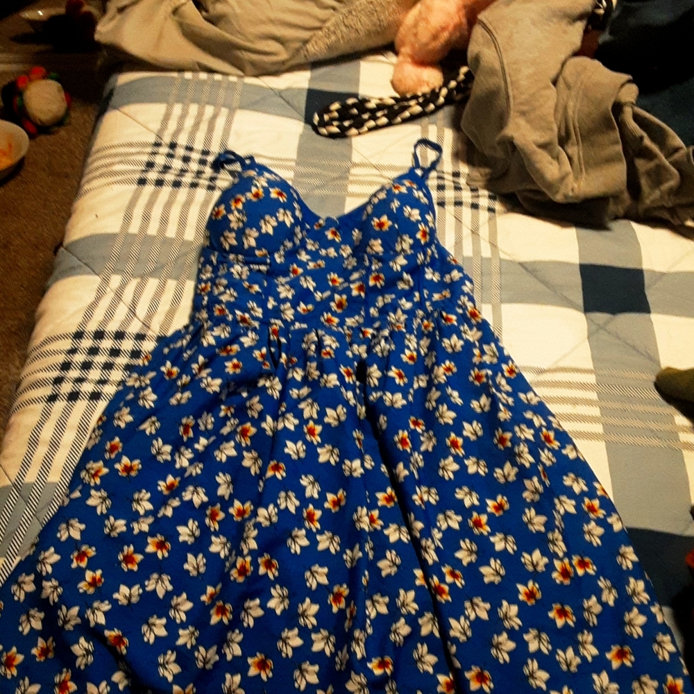 cute blue flower dress